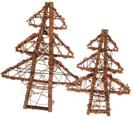 TINEASUR 2st Christbaumkranz Natürliche Weingirlande Weihnachtstürkranz Weinrebenkränze Für Hängender Weihnachtskranz Kranzrahmen Zum Basteln Weihnachtsdekorationen Reben Basis Rattan