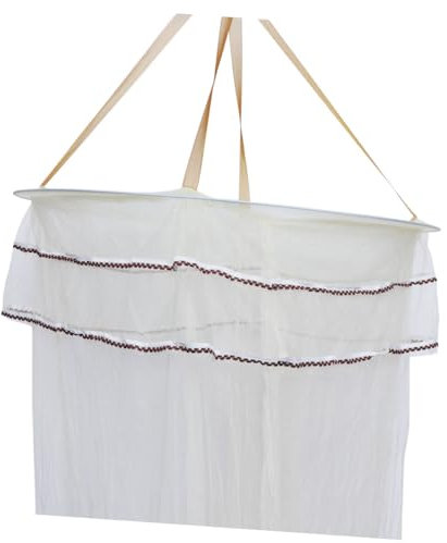 MOBUTOFU Rundes Moskitonetz Für Babybett Langlebiges Polyester Mit Feinem Atmungsaktiv Und Hautfreundlich Vielseitig Für Beistellbett Kinderbett Und Kleines Bett Mit Großer Aufhängeschlaufe
