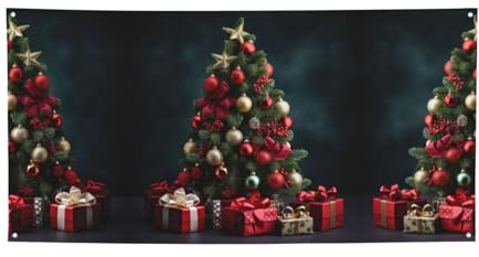 Cartel de fiesta con estampado de Feliz Navidad para Navidad, cumpleaños, Halloween, reuniones de amigos.