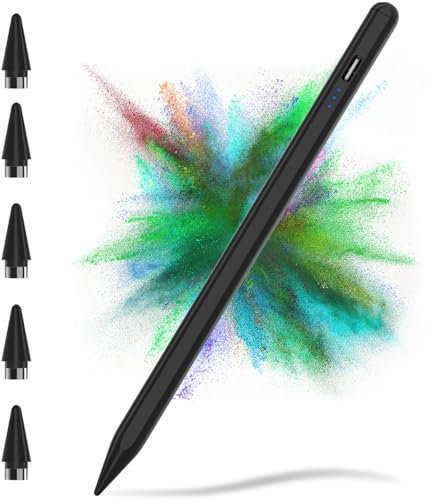 TQQ Stylet Tablette Samsung, 2.0 Stylet Tablette pour Charge Rapide de 5 à 10 Minutes, Reject de Paume, Fixation Magnétique, Compatible avec Samsung, Xiaomi et Lenovo Etc