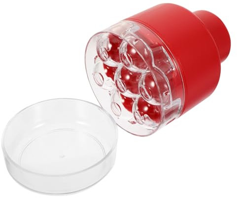 Alipis Kirschentkerner Manuell Rot Ergonomisch Geformter Druckbetätigter Kernentferner Für Kirschen Jujube Und Rote Datteln Langlebiges Bequemes Handling Kernerhaltend