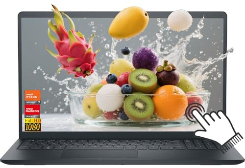 Dell Inspiron 15 3535 Touchscreen Laptop 15.6 FHD (1920x1080) IPS, 8 Cores AMD Ryzen 7 7730U Up to 4.5 Ghz, 16GB RAM 512GB SSD, AMD Radeon Graphics, SD Card Reader, Windows 11