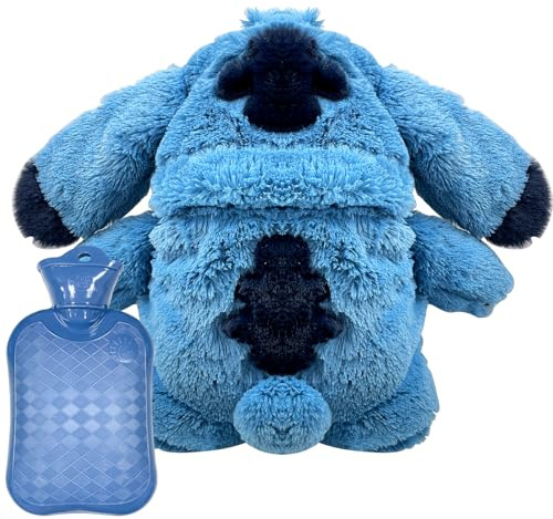 WäRmflasche Stitch, Cartoon WäRmflasche Kinder, Stitch Kuscheltier Kuschelig Kleine WäRmflasch-e Weiches PlüSch Nettes Gutes Geschenk FüR Kind, Familie & Freund
