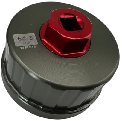 Outil de filtre à huile - Extracteur de filtre moteur - Compact - Forte prise en main - Antirouille - Alliage léger - Portable - Antidérapant - Pour la maison et le garage - 6,3 cm