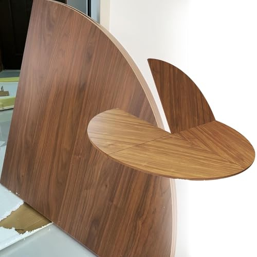 Klappbare Tischplattenverlängerung for Runde Essbereiche, Verschiedene Größen, Schwere Holztischplatte, Keine Beine, Platzsparende Tischplatte, Küchentischplatte for 4 Bis 10 Personen(130 cm/51inch)