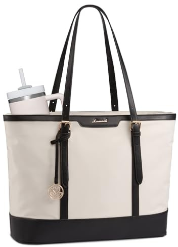 LOVEVOOK Handtasche Damen Groß, Shopper Tasche Arbeitstasche Laptoptasche | 15,6 Zoll Lehrertasche Aktentasche Schultertasche Taschen Women Handbags Tote Bag für Uni Büro Schule Business, Schwarz