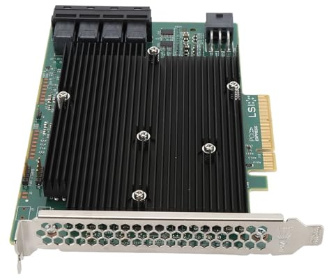 Wakects LSI SAS 9300 16I HBA Card, 16 Port 12Gb/s SAS PCIe 3.0 Controller with High Performance Storage Connectivity for Window VMware FreeBSD