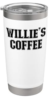 Willie's Coffee Nome Willie personalizzato Bicchiere termico in acciaio inox doppia parete