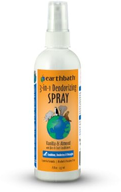 earthbath, Vanilla & Almond 3-in-1 Dog & Puppy Deodorizing Spritz - Dog Odor Eliminator for Strong Odor, Cruelty-Free Dog Cologne, Dog Wash Spray, Made in USA, Dog Bathing Supplies - 8 Oz (1 Pack)