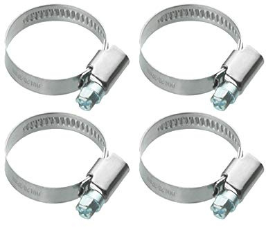 Cornat Schlauchschelle - Ø 20 - 32 mm Spannweite - 9 mm Bandbreite - 4 Stück im Set - Aus rostfreiem Edelstahl / Schlauchklemme / Schlauchbefestigung / T3083030