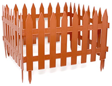 Gartenzaun Friesenzaun Zierzaun L: 3,20 m H: 27cm Terracotta