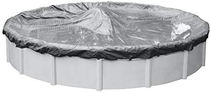 Pool Mate 3318-4-PM Bâche d'hiver pour Piscine Hors Sol Ronde Argent Platine 5,5 m