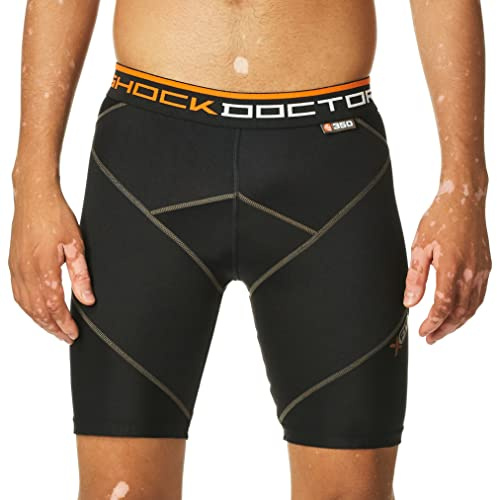 Shock Doctor Boxershorts für Herren, Schwarz, 29 Regular