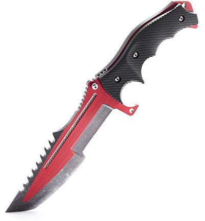 ariknives - Huntsman Knife Counter Skin Knife CS GO Strike Messe Jagdmesser taktisches Überlebens Camping Werkzeug (Autotronic)
