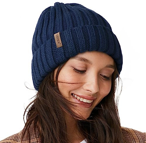 FURTALK Strickmütze aus Atmungsaktivem und Leichtem Polyacrylnitril Damen Wintermütze