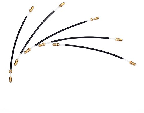 Alomejor 5-teilige Violine Saitenhalter, Geige Tailgut Tailcord Gut Cord Nylon Rutschfeste Tailcord mit Messing Schraubanschluss für 3/4 4/4 Violine