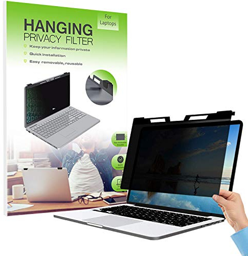 FiiMoo Hängend 14 Zoll Premium Blickschutzfilter I Blickschutz Folie I Notebook Privacy Filter- Laptop Frame Hanging Type für 14 Laptop (320x208mm)