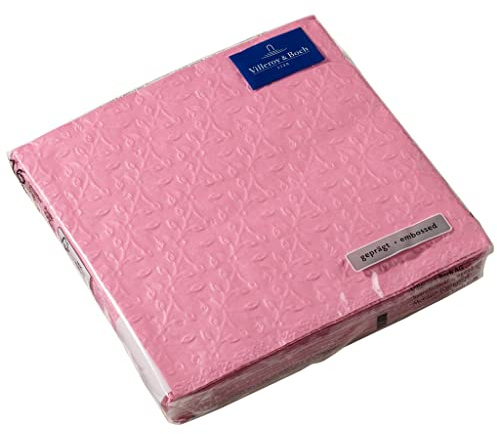 Villeroy & Boch Papier Servietten Caffe Club Floral Touch of Rose, 33 x 33 cm, 16 Stück