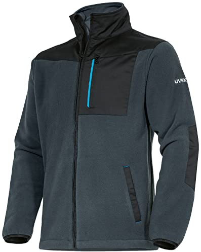 Uvex tune-up Fleecejacke - Herren Arbeitsjacke - Outdoorjacke für Freizeit - Blau - L
