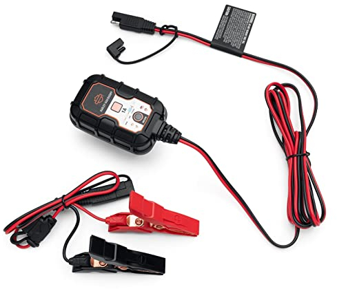 HARLEY-DAVIDSON - Caricatore a batteria a doppia modalità (12 V, 6 V, 1 A), completamente automatico