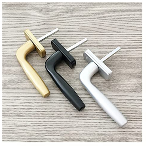 Square Shaft Handle Aluminum Casement Window 7 * 7mm Square Handle Home Improvement Lock Box Supporting Transmission Handle Lock Window Handle 213 (Color : BLACK)