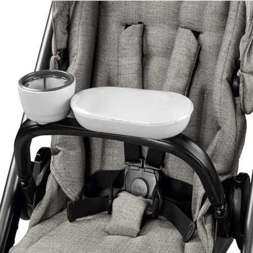 PEG Child Tray Veloce/Vivace - Spiel- und Esstisch mit Getränkehalter - Kompatibel mit Peg Perego Veloce und Vivace Buggys