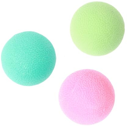Duoleimi Hundeball unzerstörbar - 3 Stück kleine Bälle aus Gummi für interaktives Training und Spiel, wasserdichter Spielball für Hunde und Welpen, Robustes Hundespielzeug