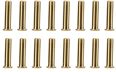 ANKROYU 500 PZ Rivetti in Pelle, Rivetti Tubolari in Metallo, Fibbie ad Occhiello in Rame con Foro Passante, Rivetti a Scatto in Ottone, Rivetti in Rame Pesanti per Album di (2,5x11x3,8 mm)