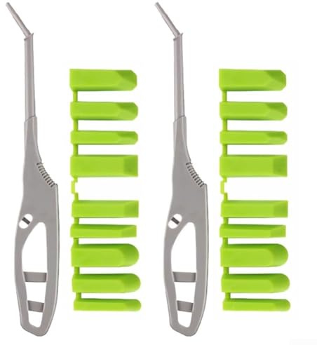 Ensemble d'outils de calfeutrage 9 en 1 en silicone avec 2 poignées et 18 têtes de racloir pour joints de sol de fenêtre de salle de bain, cuisine, fenêtre