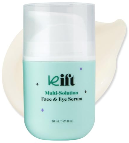 kift K-Beauty Sérum multi-solution pour le visage et les yeux – Sérum hydratant, lissant et apaisant pour une peau radieuse et nourrie, 30 ml