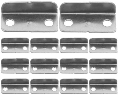 HOMOCONO 20pièces Plaque De Frappe Métal Pour Verrou De Tiroir Lot De Équerres Fer Pour Armoire Et Mobilier Installation Facile Et Pour Sécuriser Vos Espace De Rangement