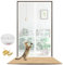 Cat Door Screen,Heavy Duty Pet Screen Door with Zip,Fits Door Size 90X210CM,for Dogs Cats Mosquitos,Ideal for Living Room,Bedroom,Kitchen,Patio