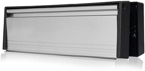 MailPlate 10 Letterplate Polished Chrome, Premium Draught Proof Postal Letterbox, Telescopic Sleeved Letter Box for uPVC Doors with 40-80mm Door Thickness.