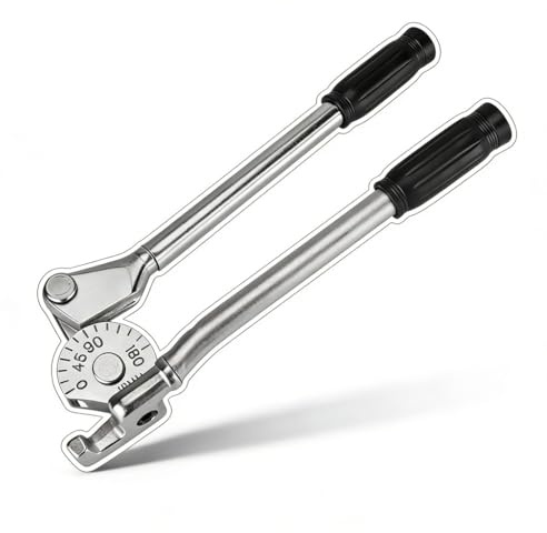 Hand-Rohrbiegezange 3/8 Zoll 10mm, Biegegerät für Kupfer, Aluminium, Stahlrohr - Präzises Biegen ohne Verformung, Leichte Handhabung, Ideal für Bremsleitung und Gasrohr