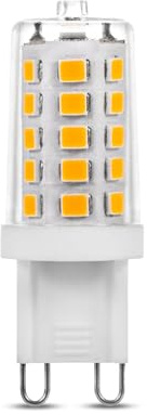 SSC-LUXon LED Leuchtmittel G9 10 Stück dimmbar 3W warmweiß 2700K 230V | Zehn dimmbare G9 Lampen - warmes Licht 2700K, stufenlos regelbar, direkt an 230V ohne Trafo, für Wand- & Deckenleuchten