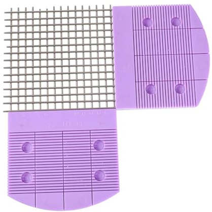 Ipetboom 2 Pezzi Pettine per Quilling in Plastica e Acciaio Inossidabile Strumenti per Lavoretti Creativi e Fiori di Carta Pettini per Tessitura e Decorazioni Artigianali Resistente e