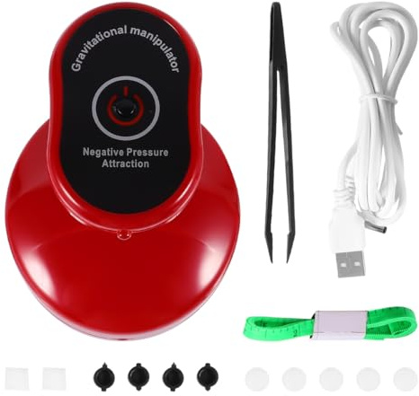 HONITANO Appareil de Massage Électrique de Grattage Gua Sha Rouge Réglage 9 Vitesses, Écran Lcd, Design Ergonomique en Abs pour Massage Visage et Cervicales