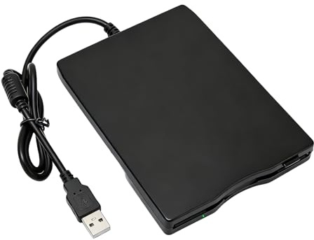 LICAEVEY Unità Disco Floppy Esterna, Lettore di Dischi Floppy USB Plug and Play da 3,5 per PC Portatile, Compatibile con Wins 11/10/8/7/2000 per Dischi da 1,44 MB