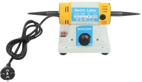 Lucidatrice 320 W, lucidatrice da tavolo, velocità variabile, 800-10000 giri/min, mini tornio multifunzione altamente efficace per metallo, legno, plastica