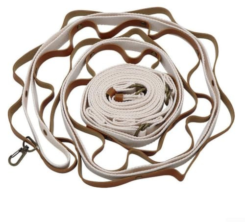 zeroupshop Sangle réglable pour équipement de chasse 2,1 m – Accessoire tactique de chasse pour arc et sangle en cuir synthétique avec connexion rapide pour le camping et la randonnée