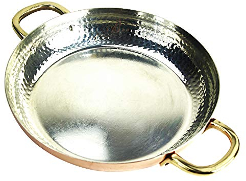 Poêle en cuivre (28 cm) avec poignées - 'CopperGarden®'