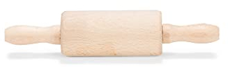 patisse 02249 – Rouleau à pâtisserie 2 poignées enfants format mini – bois de hêtre – 22 x Ø3cm