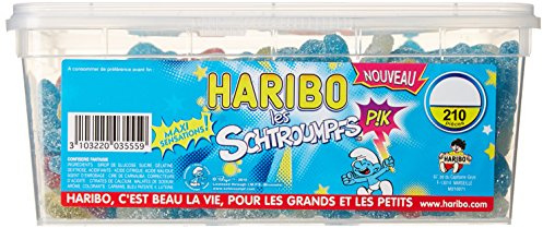 Haribo Bonbon Gélifié les Schtroumpfs Pik x 210 Pièces 1,31 kg