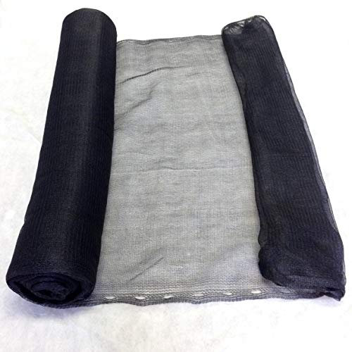 Yuzet 3m x 10m Black Debris Scaffold Garden Netting/Windbreak Shade, Crop Protection, Allotments Screen, Mesh Sheet, Anti Bird Net