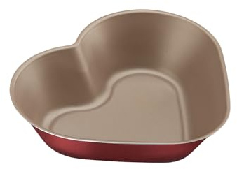 Tramontina BRASIL Herz Backform, 24 cm, antihaftbeschichtet, gleichmäßige Bräunung, herzförmige Kuchenform