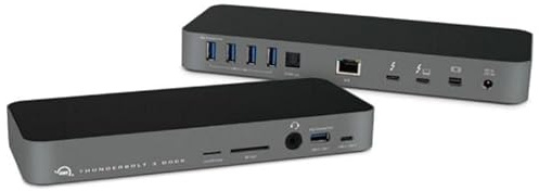 OWC 14-Port Thunderbolt 3 Dock with Cable, Compatible with Windows PC and Mac, Space Gray