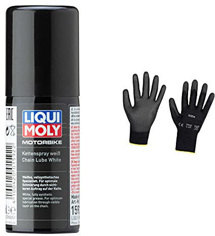 Iloda Original Liqui Moly 50ml Motorbike Kettenspray weiß 1592 Schutzhandschuhe