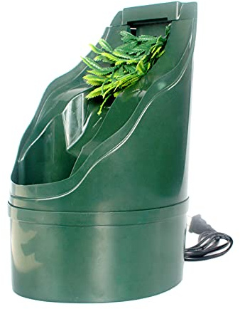 FLAMEER Reptile Drinking Water Fountain Snake Gecko Chameleon Bearded Dragon Dispenser Dripper Bowl Reptiles Habitat Waterfall Tank Accessories - 220V