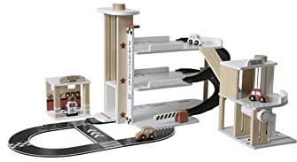 VERTBAUDET Jeu Enfant Garage Voiture Station Service Bois FSC Multicolore TU