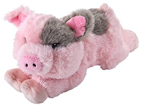 Wild Republic Ecokins Mini Schwein, Kuscheltier aus Stoff, Nachhaltiges Spielzeug, Baby Geschenk zur Geburt von Jungen und Mädchen, Stofftier 20 cm